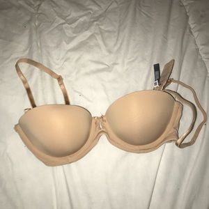 32A Aerie Strapless Nude Bra + Removable Straps